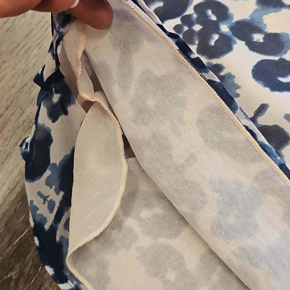 Veronica M, Hippie, Flowy, Baggy, Blue, Relax, Resort, Causal, Blouse, Top,